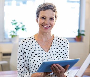 Smiling older woman