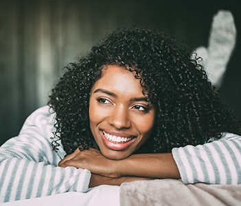 Young woman with brilliant white smile