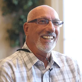Older man with healthy smile